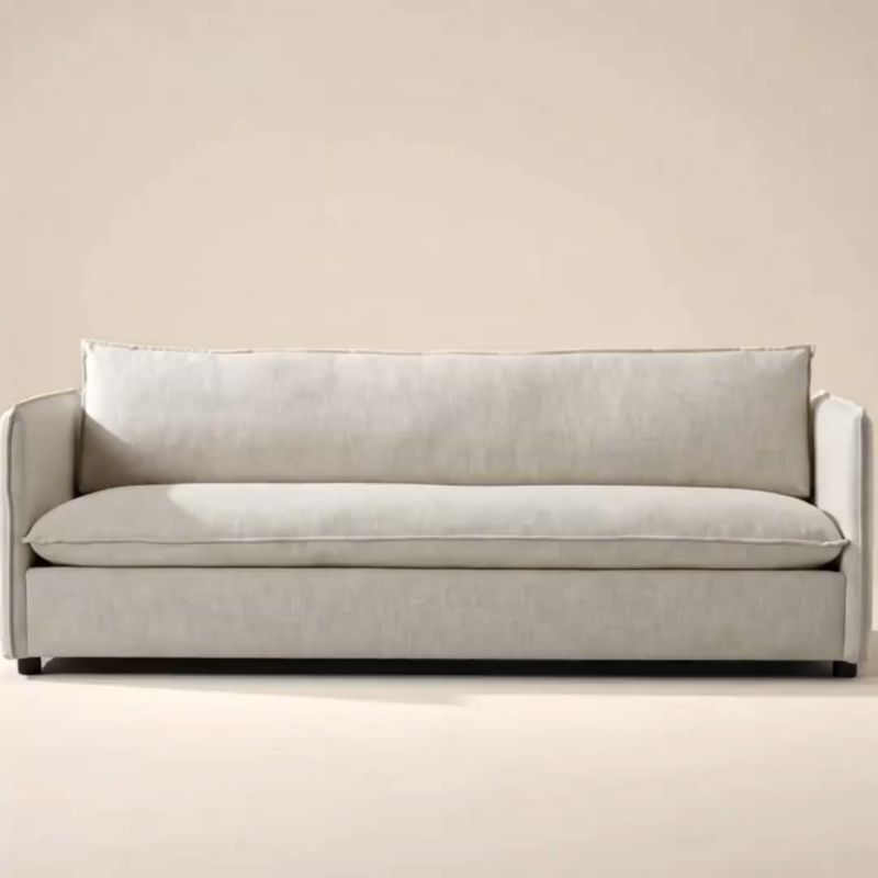 Play Corroy 78.25" Natural Linen Sleeper Sofa - video 1 of 2